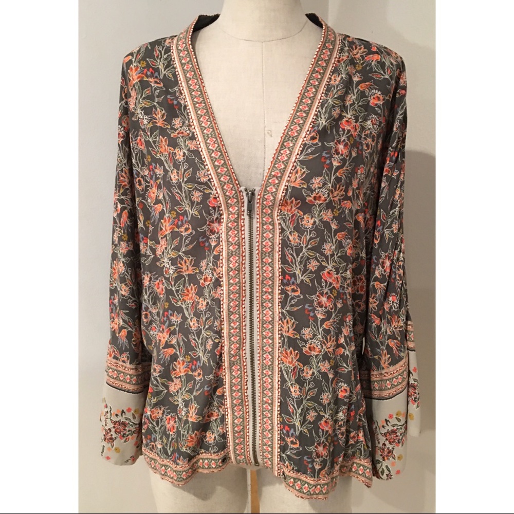 Free People Lightweight Kimono Style Blazer Jacket